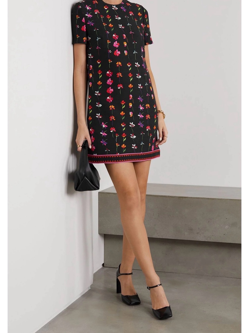 Valentino Garavani Floral Print Mini Dress